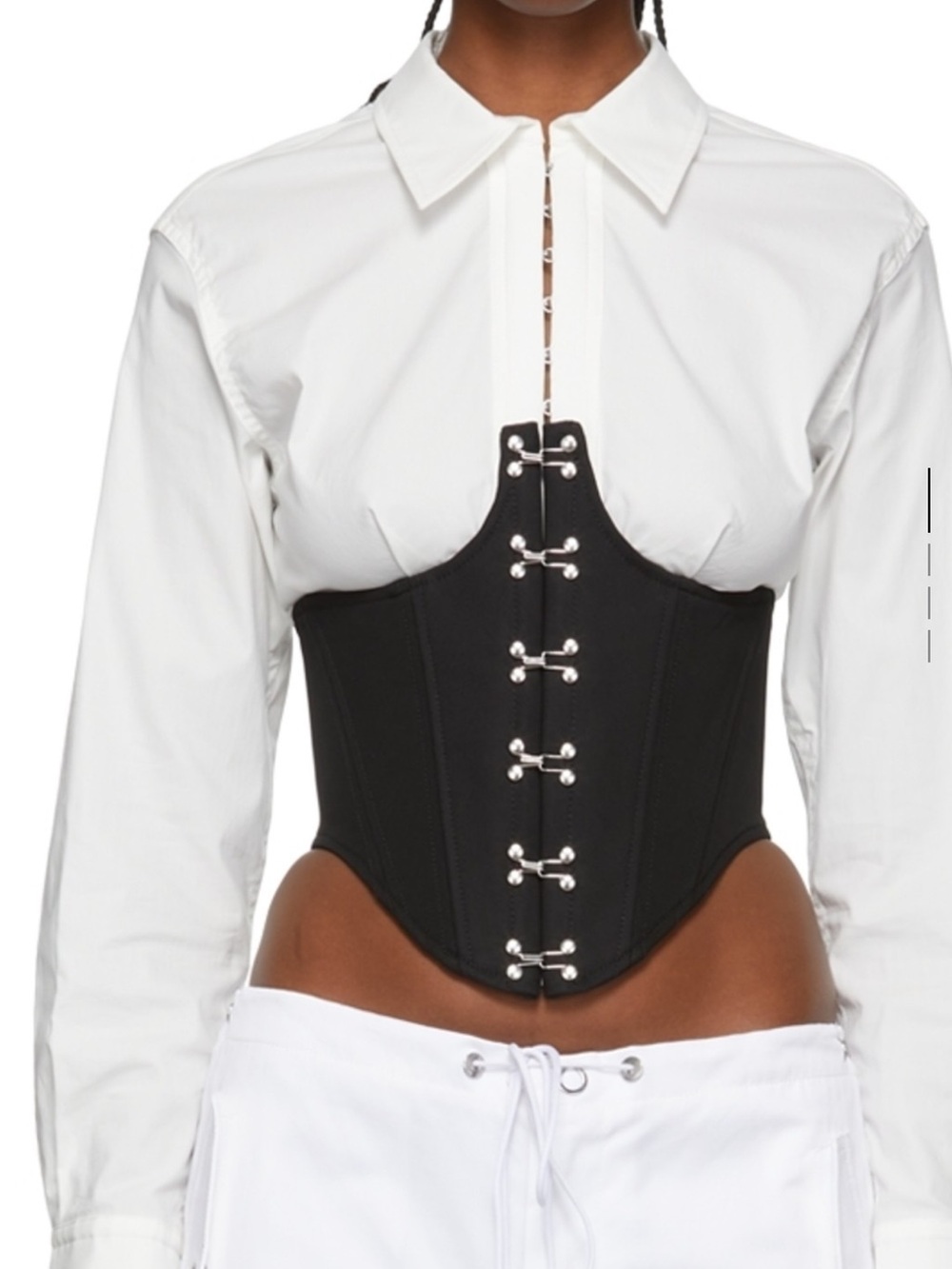 DION LEE Black Corset top